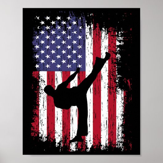 Karate Shirt - Funny Taekwondo  ポスター (正面)