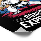 Karate Skeleton – Breaking Boards And Expectations ポスター (角)