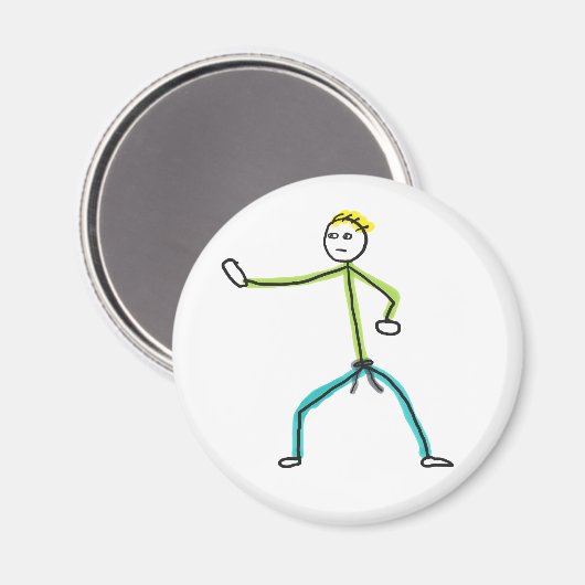 Karate Stickman マグネット (正面/裏面)