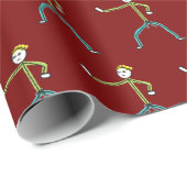 Karate Stickman ラッピングペーパー (ロールコーナー)