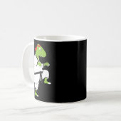 Karate T-rex Cool Cute Dinosaur Fighter Halloween  コーヒーマグカップ (正面左)