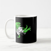 Karate T-rex Dino Student Dinosaur Teacher Karatek コーヒーマグカップ (左)
