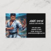 Karate Taekwondo Judo Martial Arts Instructor 名刺 (正面)