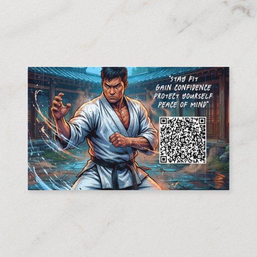 Karate Taekwondo Judo Martial Arts Instructor 名刺 (裏面)