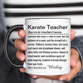 Karate Teacher Definition マグカップ