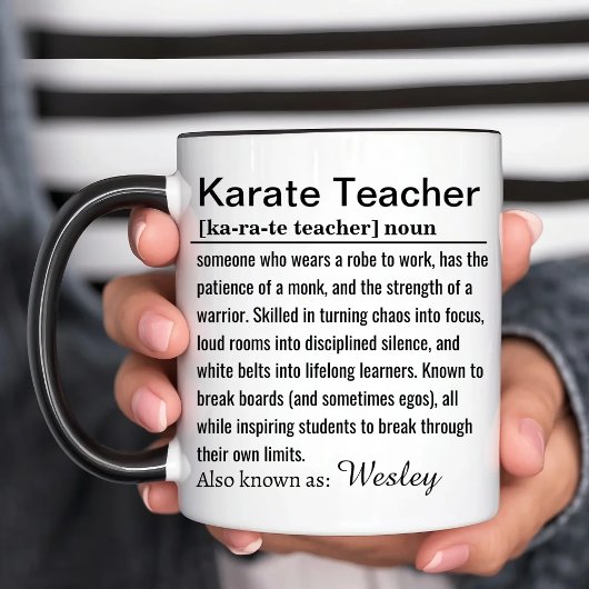 Karate Teacher Definition マグカップ