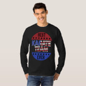 Karate Team Independence Day Patriotic Karateka US Tシャツ (正面フル)