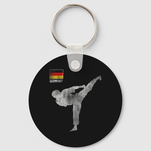 Karate Team Martial Arts Mma Kick Germany German V キーホルダー (正面)