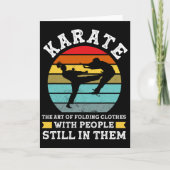 Karate The Art Of Folding Clothes Martial Arts  カード (正面)