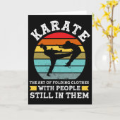 Karate The Art Of Folding Clothes Martial Arts  カード (黄色い花)