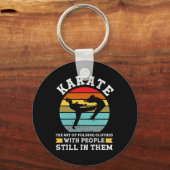 Karate The Art Of Folding Clothes Martial Arts  キーホルダー (正面)