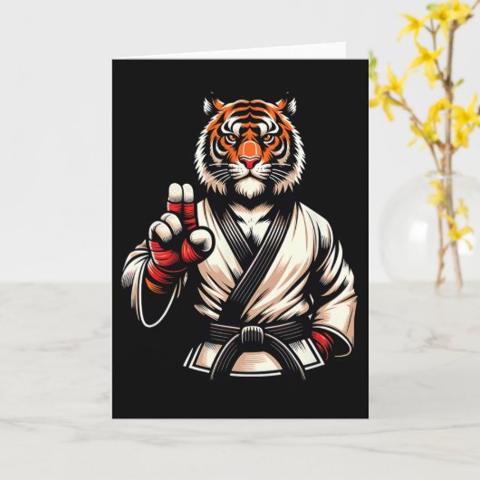 Karate Tiger Fierce Discipline Champion 1  カード (黄色い花)