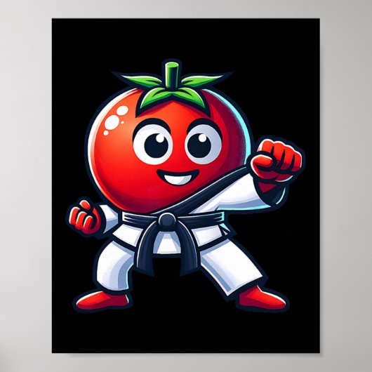 Karate Tomato Funniest Martial Arts Design For All ポスター (正面)