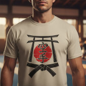 Karate - Torii gate, Sun and Kanji  Tシャツ