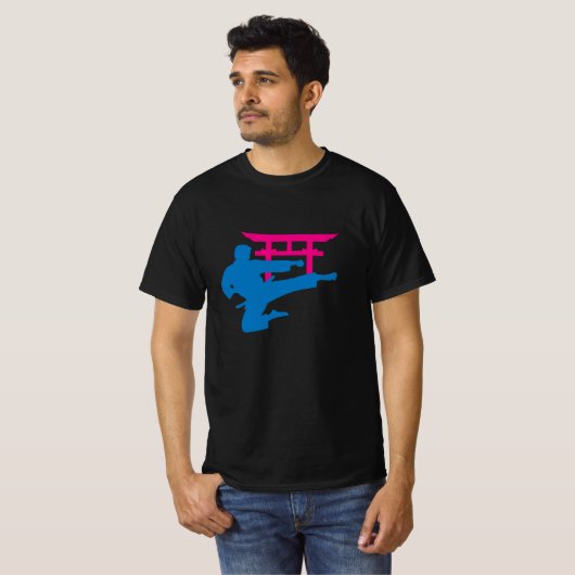 Karate Torii Neon Fighter Tシャツ (正面フル)