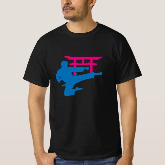 Karate Torii Neon Fighter Tシャツ (正面)
