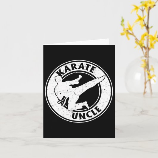 Karate Uncle Karate Fighting Uncle Karate  カード (黄色い花)