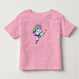 Karate unicorn  トドラーTシャツ