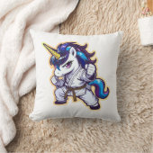 Karate Unicorn Brown Belt Fighter クッション (ブランケット)