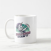 Karate Unicorn Kickin' It Martial Arts コーヒーマグカップ (左)
