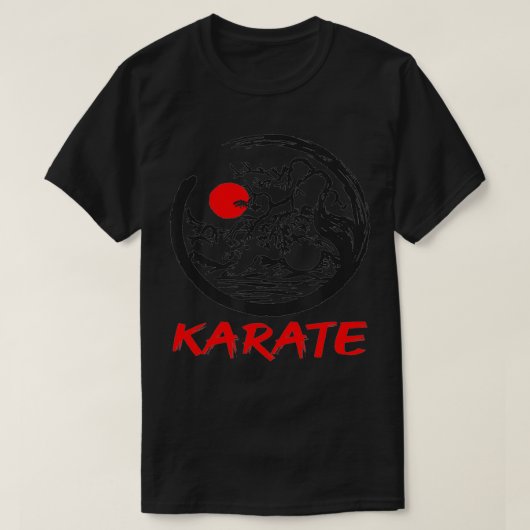 Karate Yin Yang bonsai tree  Tシャツ (デザイン正面)