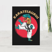 Karatesaurus Funny Karate Dinosaur  カード (正面)