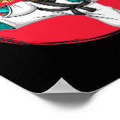 Karatesaurus Funny Karate Dinosaur  ポスター (角)