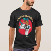 Karatesaurus Funny Karate Dinosaur  Tシャツ (正面)