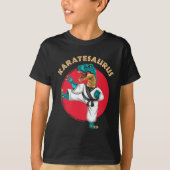 Karatesaurus Funny Karate Dinosaur  Tシャツ (正面)