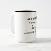 kardashiansの世界でgainesあって下さい ツートーンマグカップ (正面左)