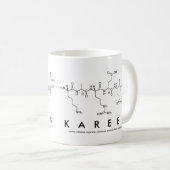 Kareenペプチド名mug コーヒーマグカップ (正面右)
