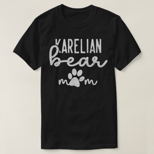 Karelian Bear Paw Mom  Tシャツ (デザイン正面)