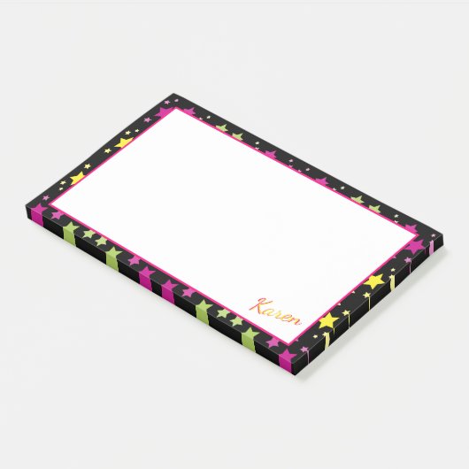 KarenまたはYouのカスタマイズ可能なStar Post It Note ポストイット (アングル)
