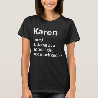 KAREN定義パーソナライズされた名おもしろい Tシャツ