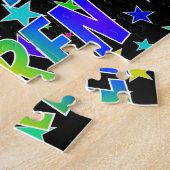 「KAREN」名、おもしろい「ハッピーバースデー」 ジグソーパズル (側面)