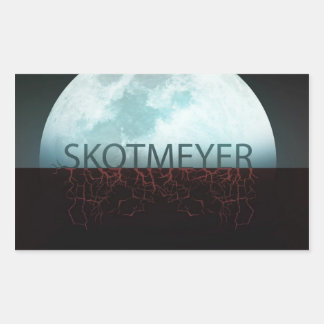 Karen KreatureによるSkot Meyer Half Moonステッカー 長方形シール