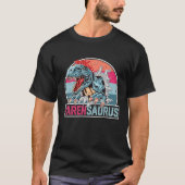 Karen Saurus Funny Personalized Dinosaur T Rex Nam Tシャツ (正面)