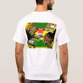 KARESSA JAMES – スケートボードTシャツ Tシャツ (裏面)