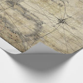 Karibik - alte Karte ラッピングペーパー (角)