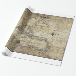 Karibik - alte Karte ラッピングペーパー