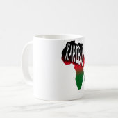 Karibu - Welcome - Swahili コーヒーマグカップ (正面左)