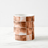 Kariertes Aquarellmuster  コーヒーマグカップ (中央)