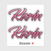 Karin faded pink Aufkleber Sticker Stickerset シール (シート)