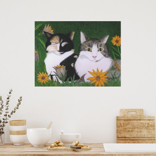 Kari's Cats ポスター (キッチン)