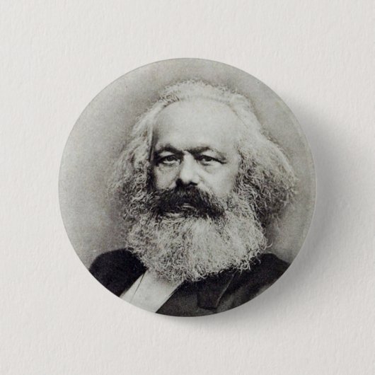Karl Marx 缶バッジ (正面)