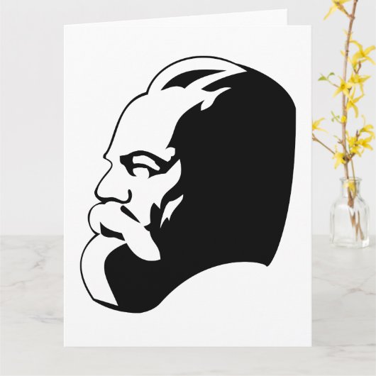 Karl Marx, Communism, Socialism, Soviet Union カード (黄色い花)
