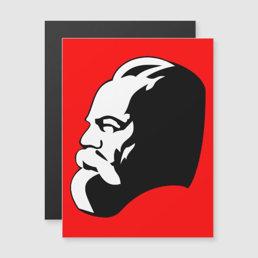 Karl Marx, Communism, Socialism, Soviet Union マグネット招待状 (正面/裏面)