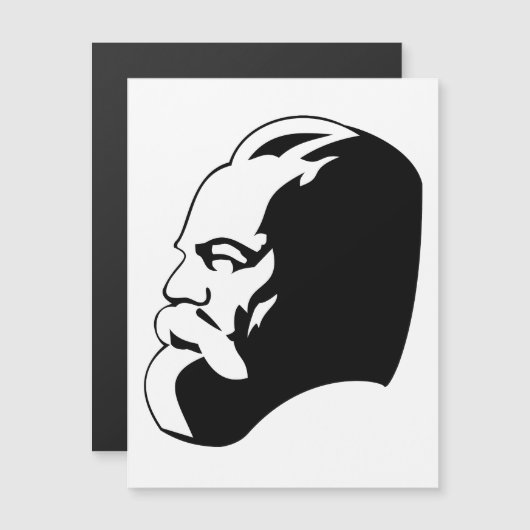 Karl Marx, Communism, Socialism, Soviet Union マグネット招待状 (正面/裏面)
