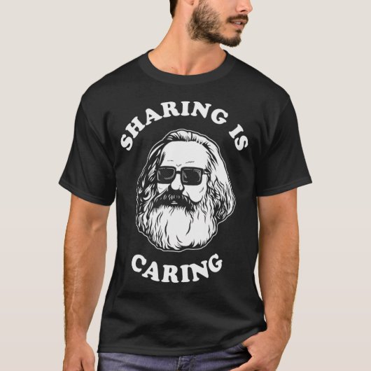 Karl Marx Socialism Sharing Is 気に's Tシャツ (正面)