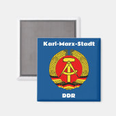 Karl Marx Stadt, Deutsche Demokratische Republik マグネット (正面/裏面)